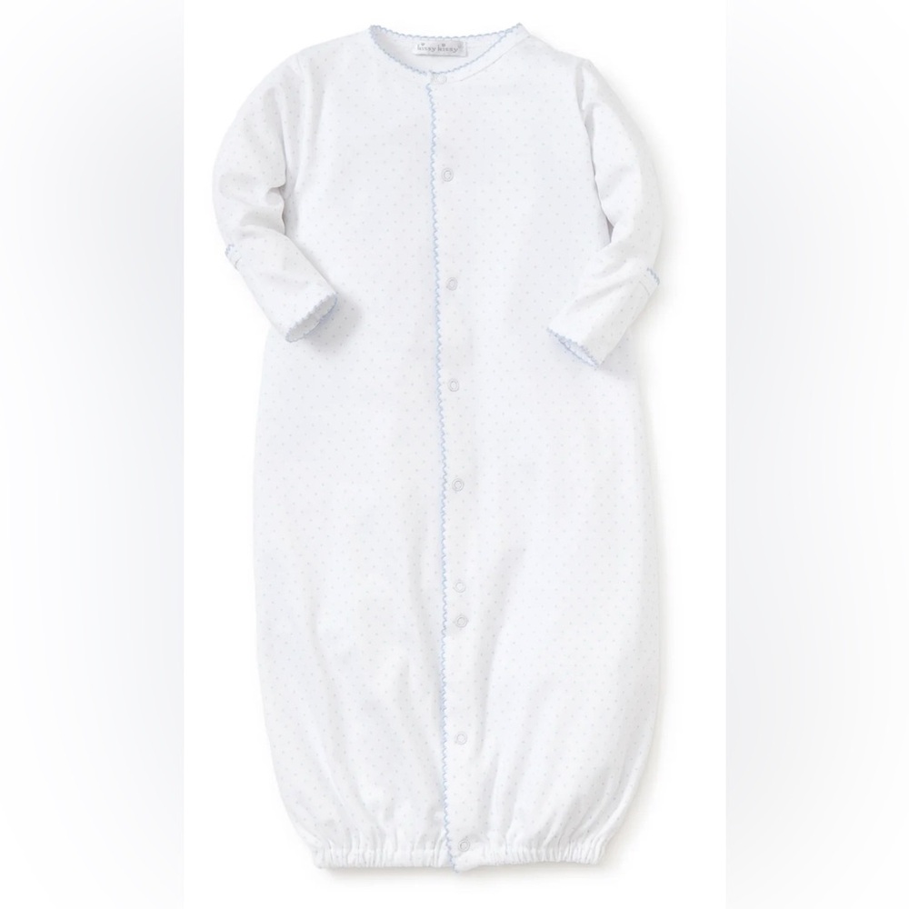 Kissy Kissy White and Blue New Kissy Dot Print Converter Gown (One Piece - baby)